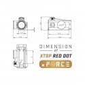 XR002RED - XTSP Red Dot Sight with QD Mount (Red)