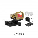 XR051GLD - XR5 Solar Powered Mini Red Dot Sight with Cantilevered QD Mount (Gold)
