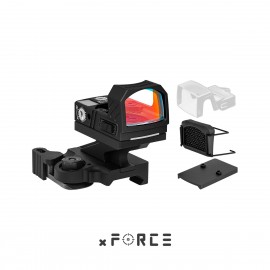 XR5 Solar Powered Mini Red Dot Sight with Cantilevered QD Mount (Black)