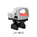 XR5 Solar Powered Mini Red Dot Sight with Lightweight SRW IB Mount (Silver)