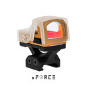 XR053ORN - XR5 Solar Powered Mini Red Dot Sight with Lightweight SRW IB Mount (Orange)