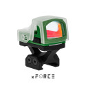 XR053GRN - XR5 Solar Powered Mini Red Dot Sight with Lightweight SRW IB Mount (Green)