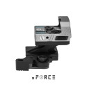 XR051SLV - XR5 Solar Powered Mini Red Dot Sight with Cantilevered QD Mount (Silver)