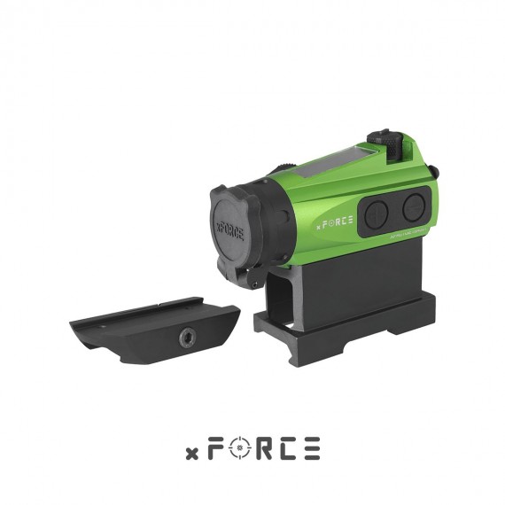 xFORCE XTSP Red Dot Sight with Low Mount and QD Mount (Green)