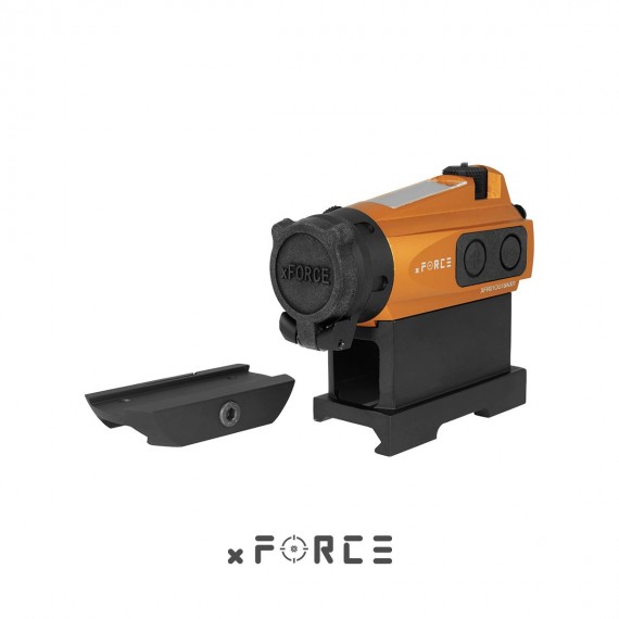 xFORCE XTSP Red Dot Sight with Low Mount and QD Mount (Orange)