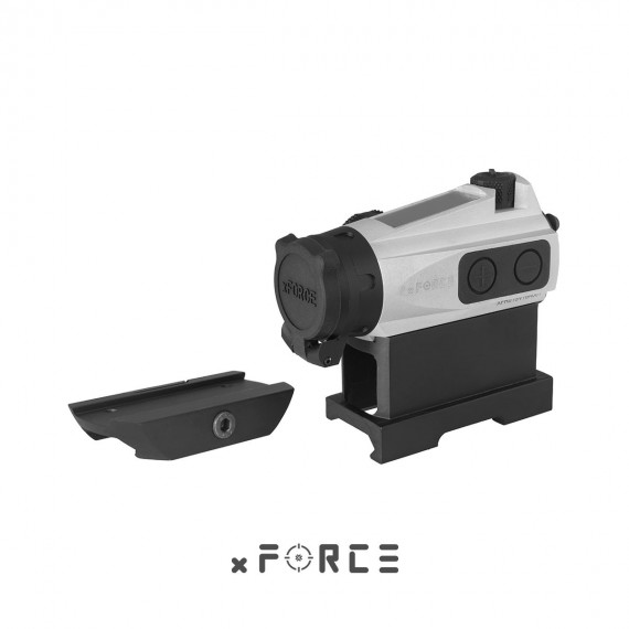 xFORCE XTSP Red Dot Sight with Low Mount and QD Mount (Silver)