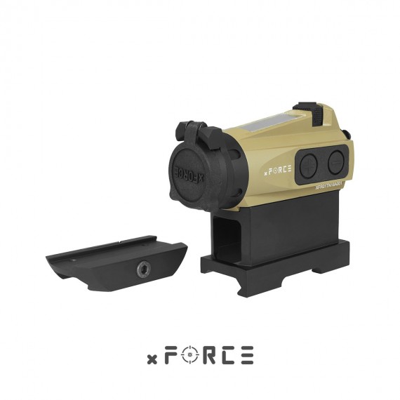 xFORCE XTSP Red Dot Sight with Low Mount and QD Mount (Tan)