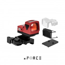 Solar Powered Mini Red Dot with Cantilevered QD Mount (Red)