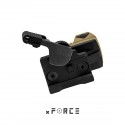 XR021TAN | xFORCE Solar Powered Mini Red Dot with Cantilevered QD Mount (Tan)