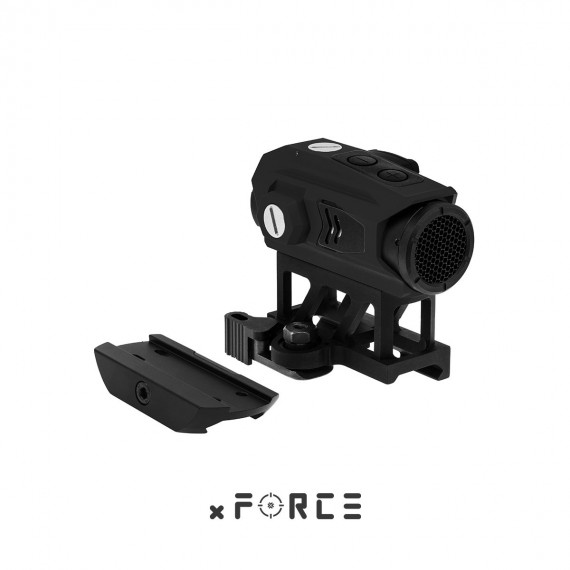 XTSW Red Dot Sight with Low and QD Riser Mount (Black)